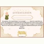 Attestation de Ramadan fille Attestation de Ramadan Fille