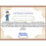 Attestation de Ramadan garçon