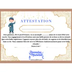 Attestation de Ramadan garçon Attestation de Ramadan garçon